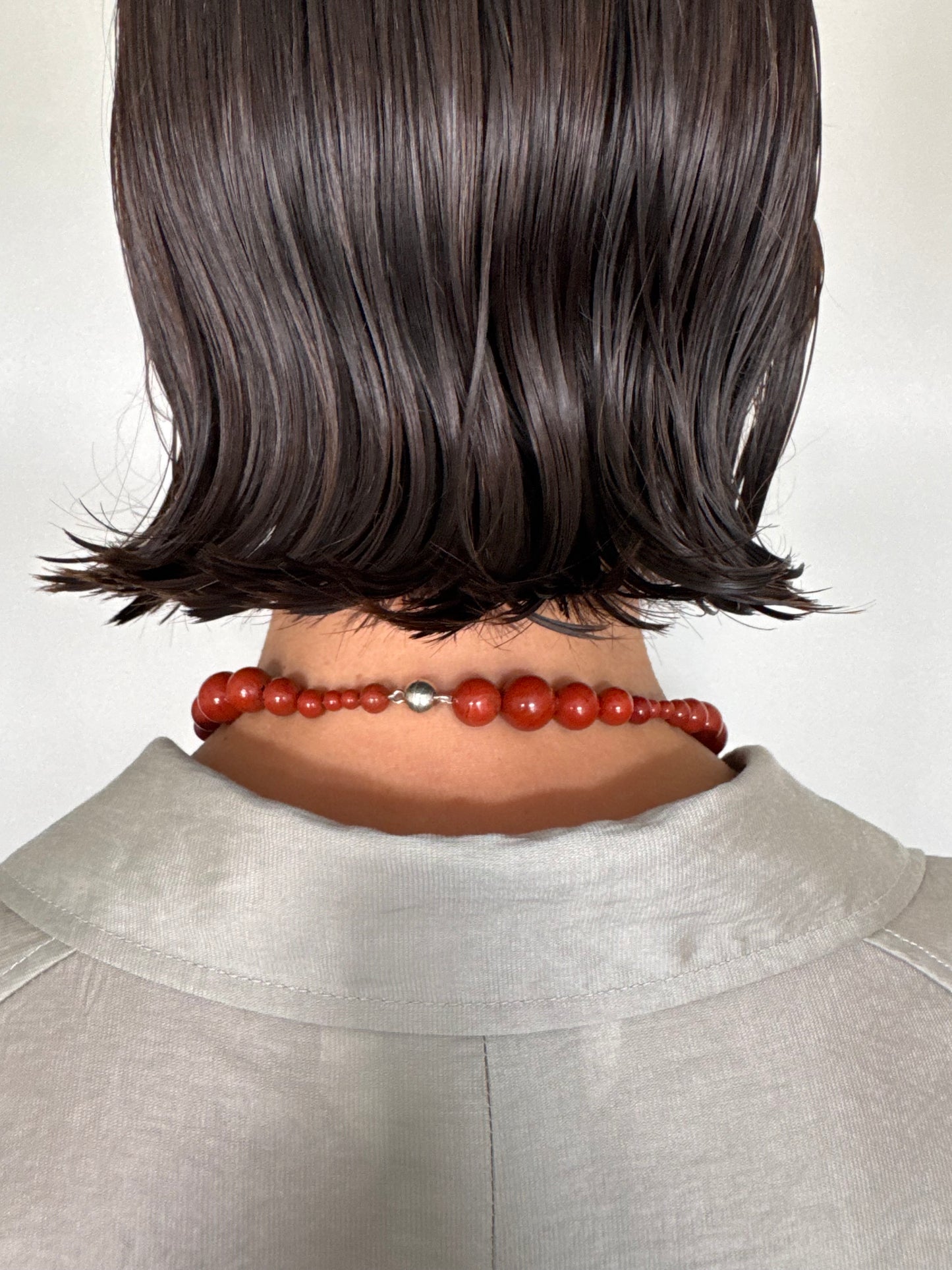 // PURA NECKLACE ~ Red Jasper
