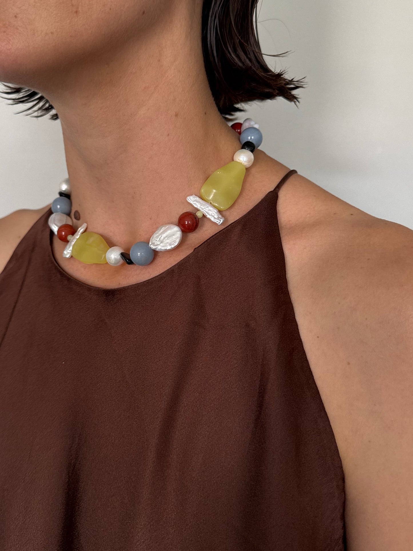 // ASOBI NECKLACE ~ Multi Stones