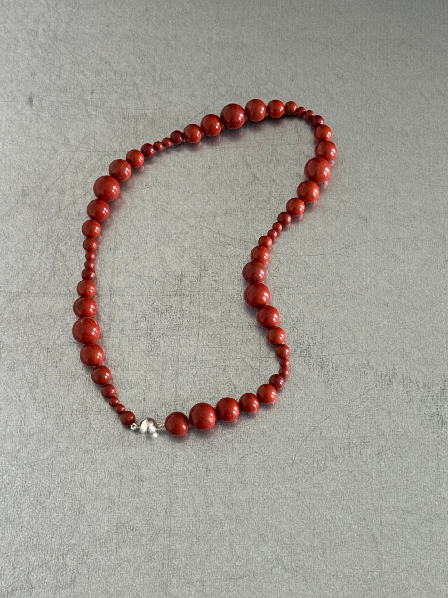 // PURA NECKLACE ~ Red Jasper