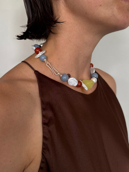 // ASOBI NECKLACE ~ Multi Stones