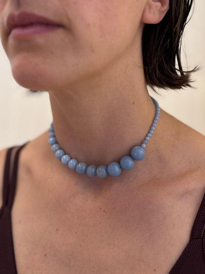 // ROW NECKLACE ~ Angelite