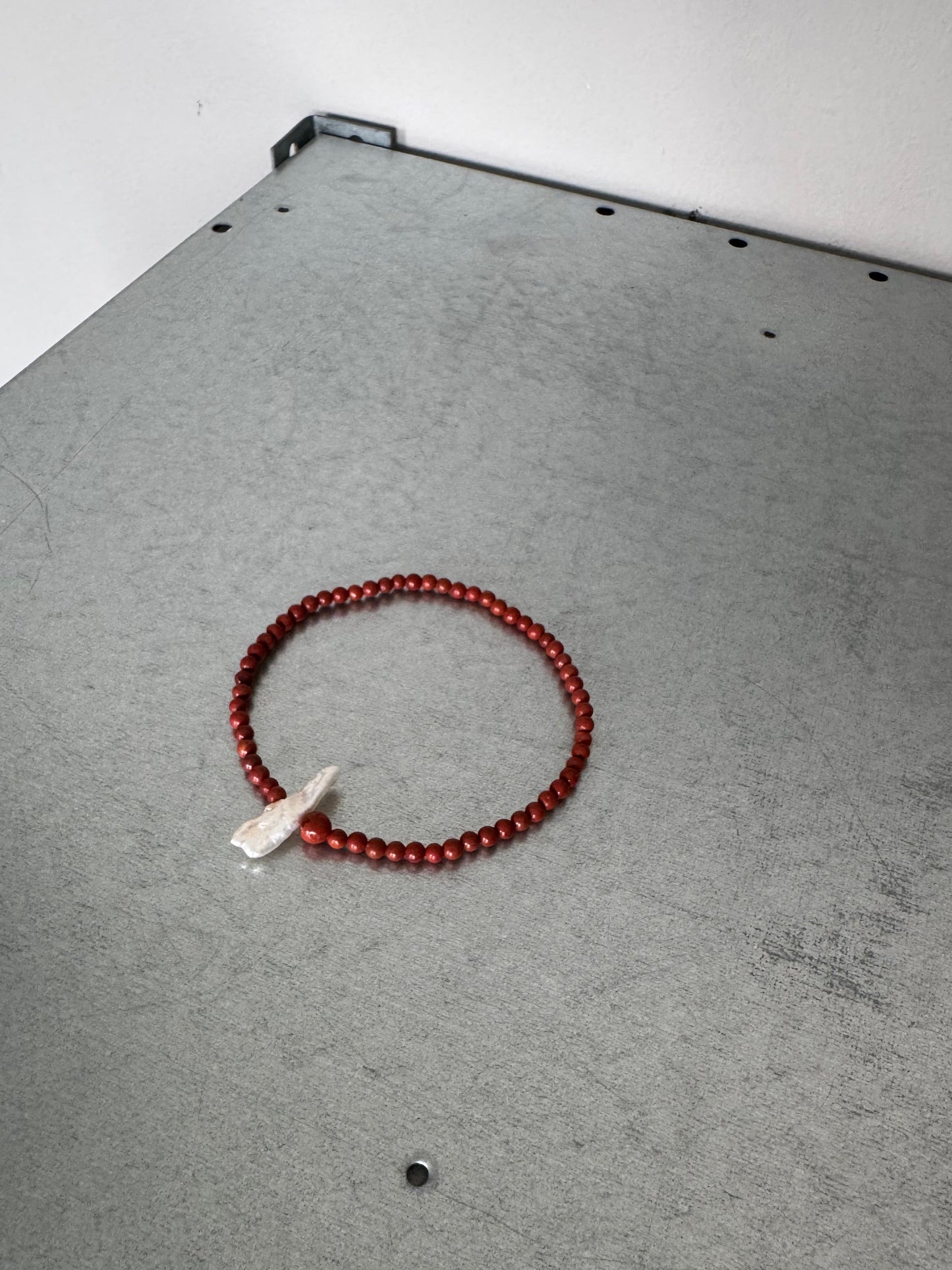 // NATSU ANKLET ~ Red Jasper