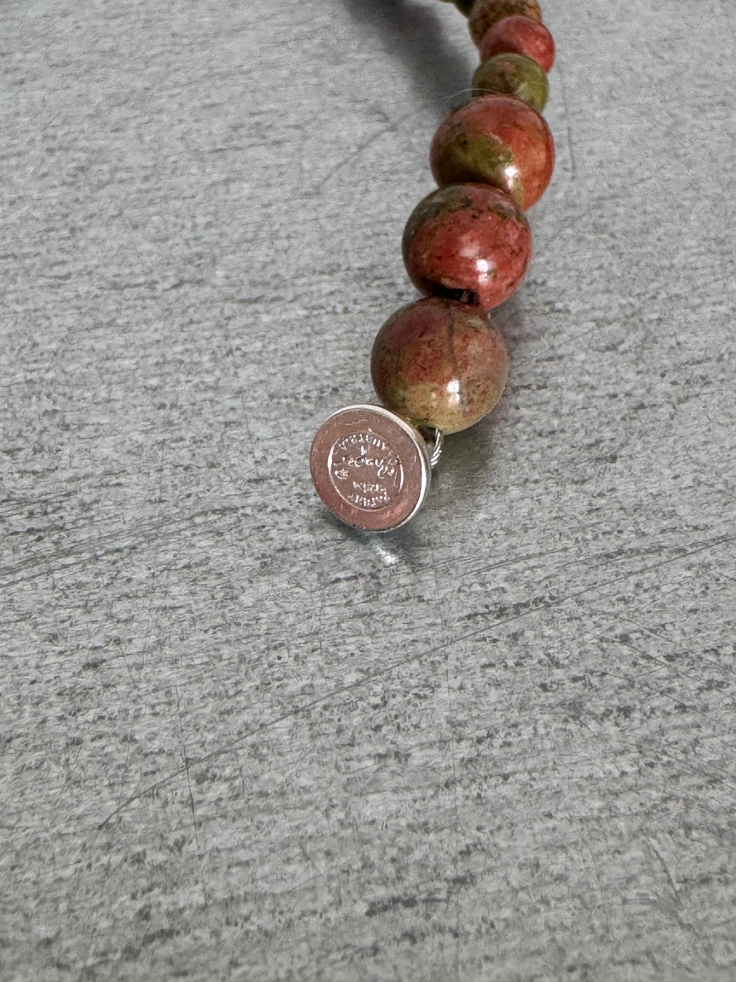 // ROW NECKLACE ~ Unakite