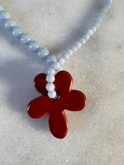 // HANA NECKLACE ~ Angelite