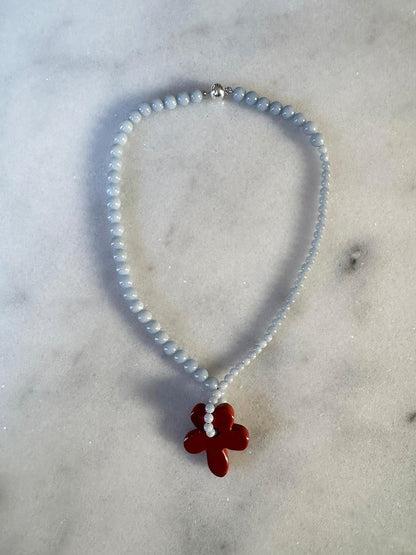 // HANA NECKLACE ~ Angelite