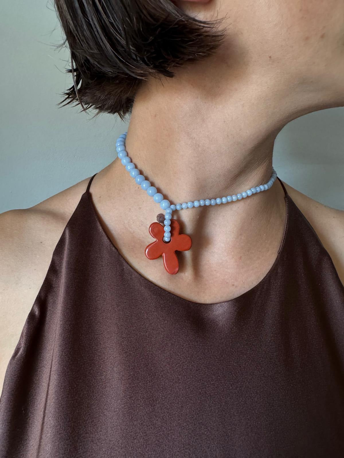 // HANA NECKLACE ~ Angelite