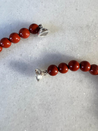 // HANA NECKLACE ~ Red Jasper